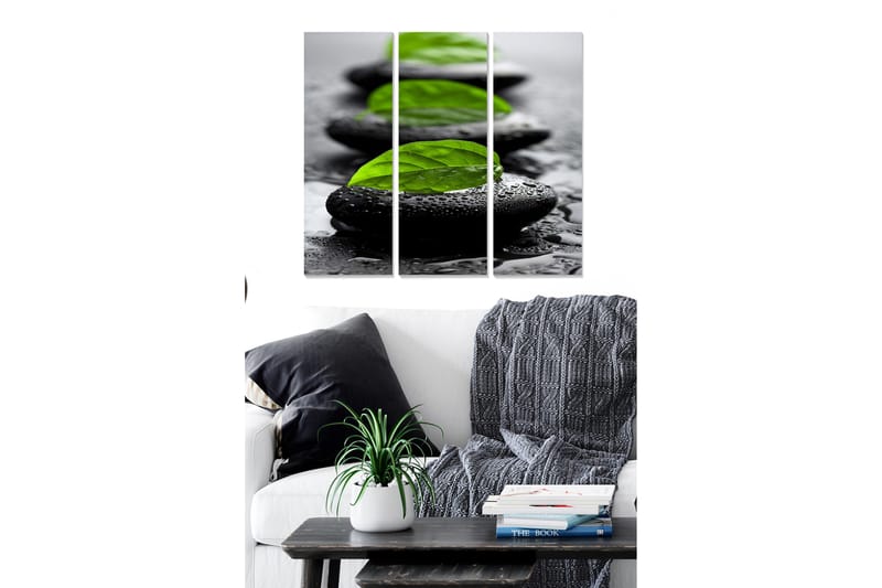 Canvastaulu Floral 3-pak Monivärinen - 20x50 cm - Sisustustuotteet - Seinäkoristeet