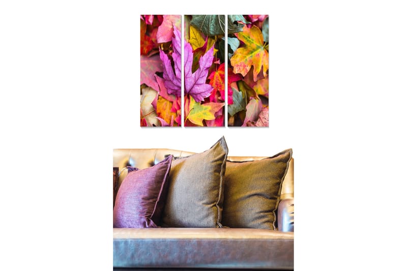 Canvastaulu Floral 3-pak Monivärinen - 20x50 cm - Sisustustuotteet - Seinäkoristeet