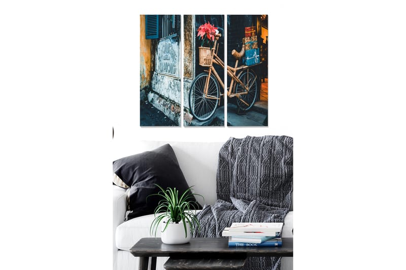 Canvastaulu Floral 3-pak Monivärinen - 20x50 cm - Sisustustuotteet - Seinäkoristeet