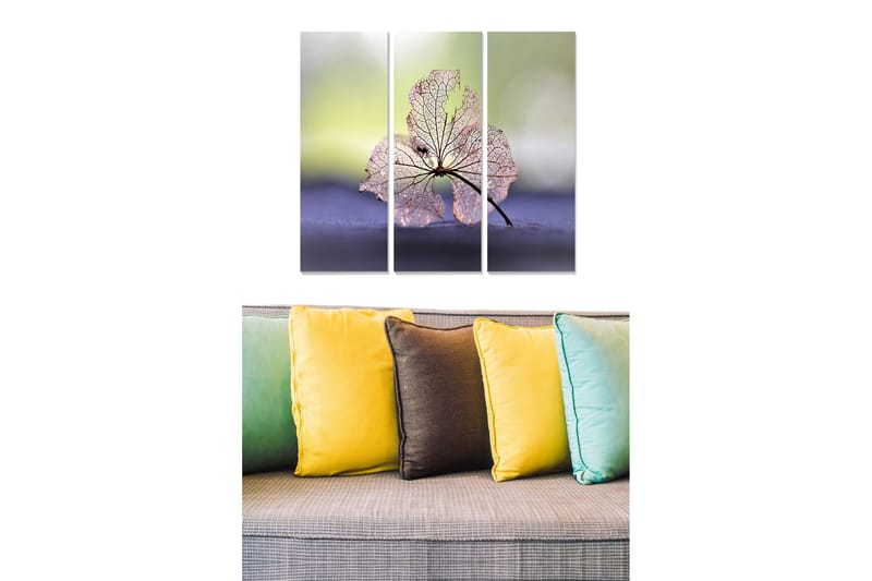 Canvastaulu Floral 3-pak Monivärinen - 20x50 cm - Sisustustuotteet - Seinäkoristeet