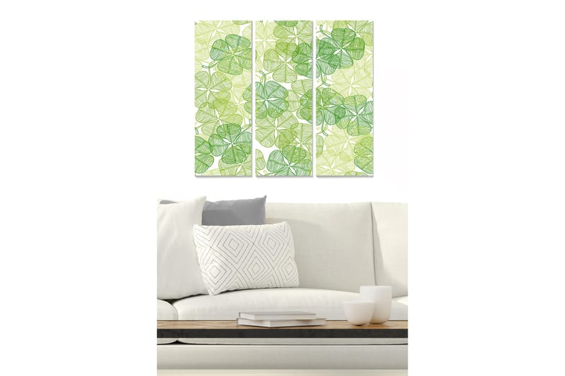 Canvastaulu Floral 3-pak Monivärinen, 20x50 cm