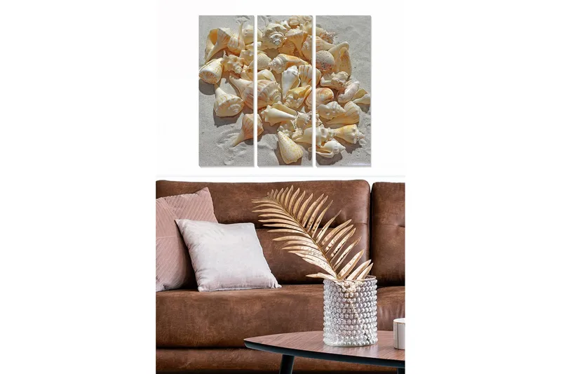 Canvastaulu Floral Animal 3-pak Monivärinen, 20x50 cm