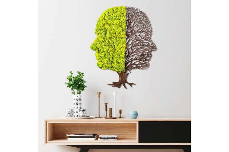 Canvastaulu Green And Dry - Vihreä/Ruskea - Sisustustuotteet - Seinäkoristeet