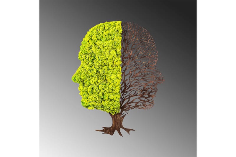 Canvastaulu Green And Dry - Vihreä/Ruskea - Sisustustuotteet - Seinäkoristeet