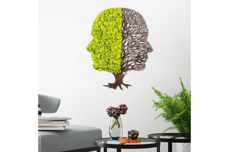 Canvastaulu Green And Dry - Vihreä/Ruskea - Sisustustuotteet - Seinäkoristeet