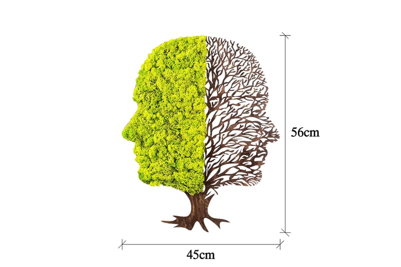 Canvastaulu Green And Dry - Vihreä/Ruskea - Sisustustuotteet - Seinäkoristeet