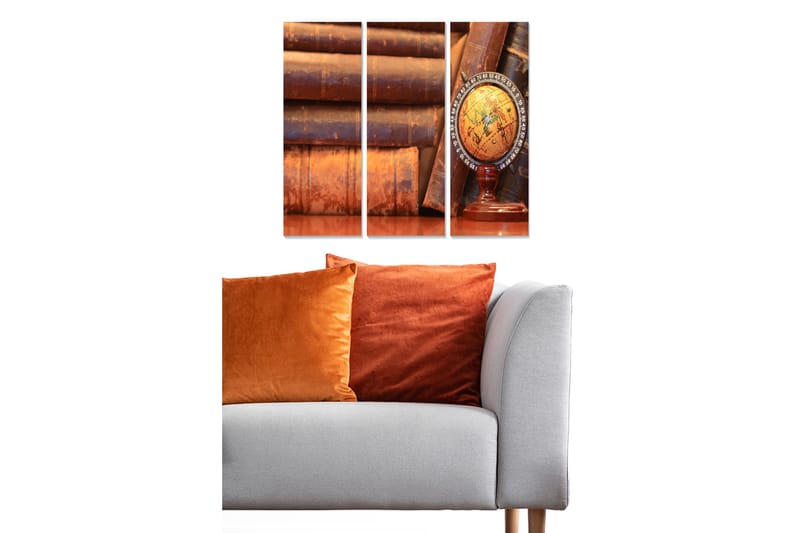 Canvastaulu Map 3-pak Monivärinen, 20x50 cm