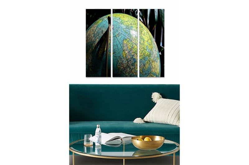 Canvastaulu Map 3-pak Monivärinen, 20x50 cm