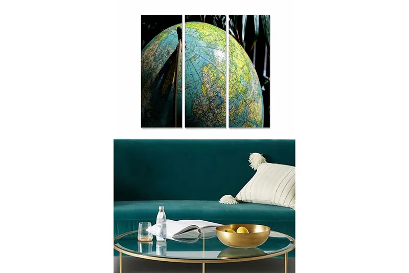 Canvastaulu Map 3-pak Monivärinen, 20x50 cm