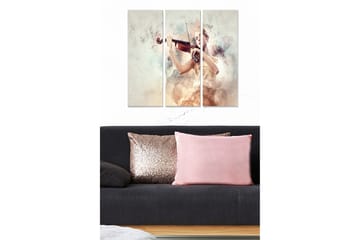 Canvastaulu Music 3-pak Monivärinen - 20x50 cm - Sisustustuotteet - Seinäkoristeet