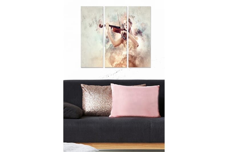 Canvastaulu Music 3-pak Monivärinen - 20x50 cm - Sisustustuotteet - Seinäkoristeet