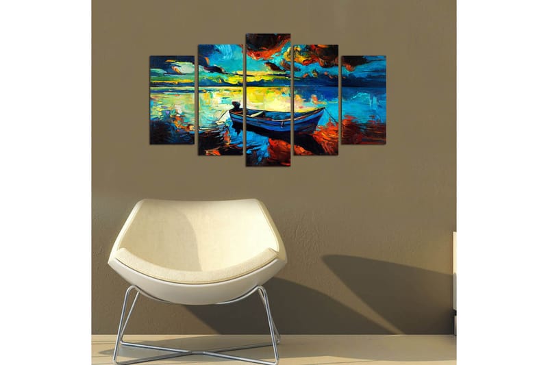 Canvastaulu Nature 5-pak Monivärinen - 20x60 cm - Sisustustuotteet - Seinäkoristeet