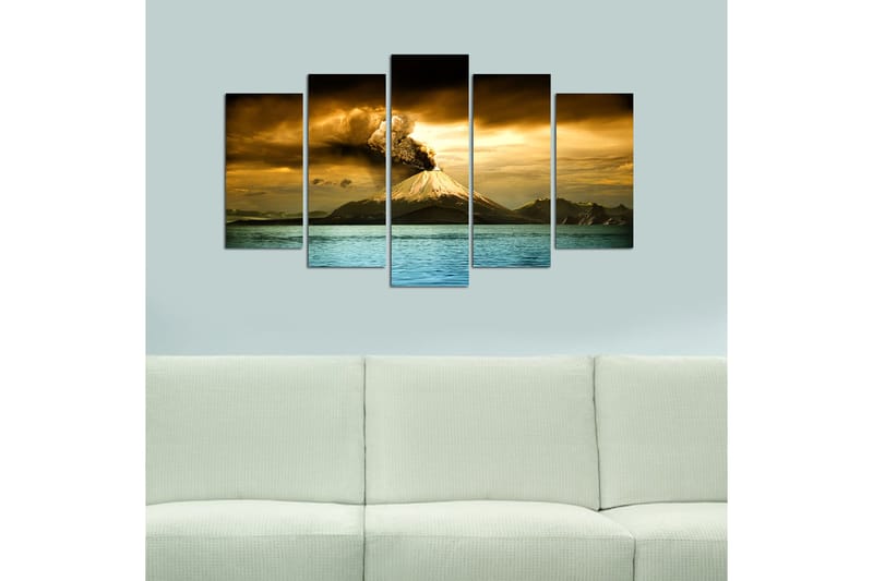 Canvastaulu Nature 5-pak Monivärinen - 20x60 cm - Sisustustuotteet - Seinäkoristeet