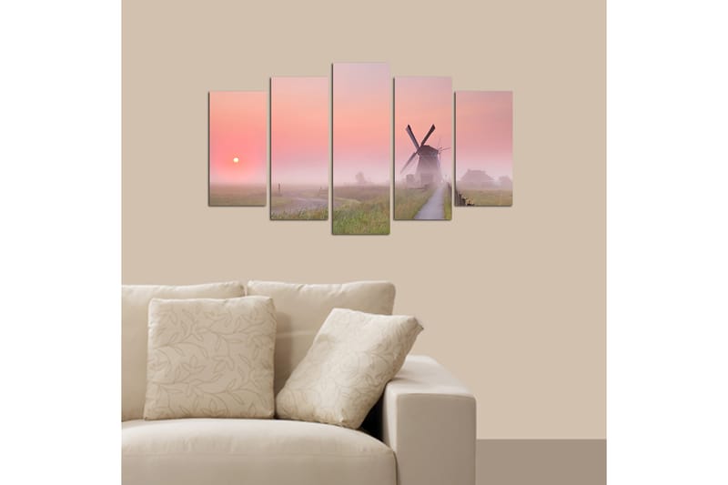 Canvastaulu Nature 5-pak Monivärinen - 20x60 cm - Sisustustuotteet - Seinäkoristeet