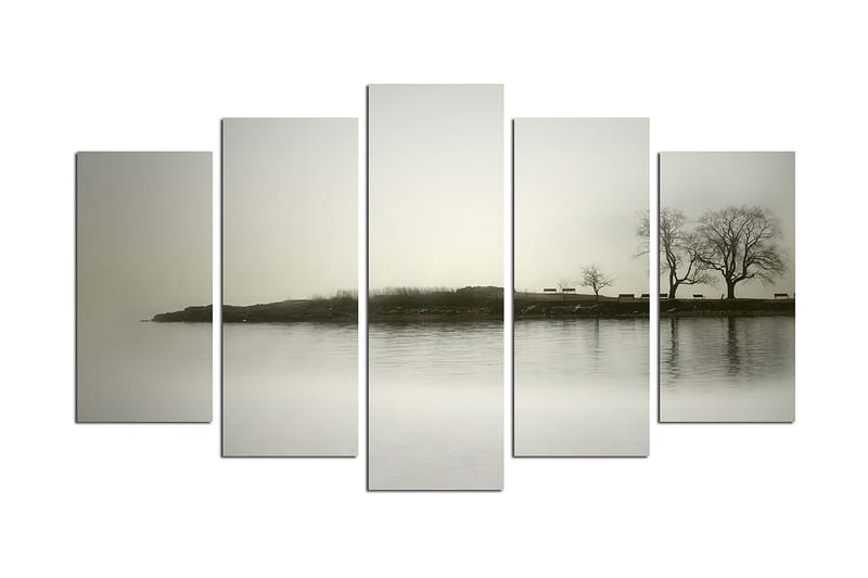 Canvastaulu Nature 5-pak Monivärinen - 20x60 cm - Sisustustuotteet - Seinäkoristeet