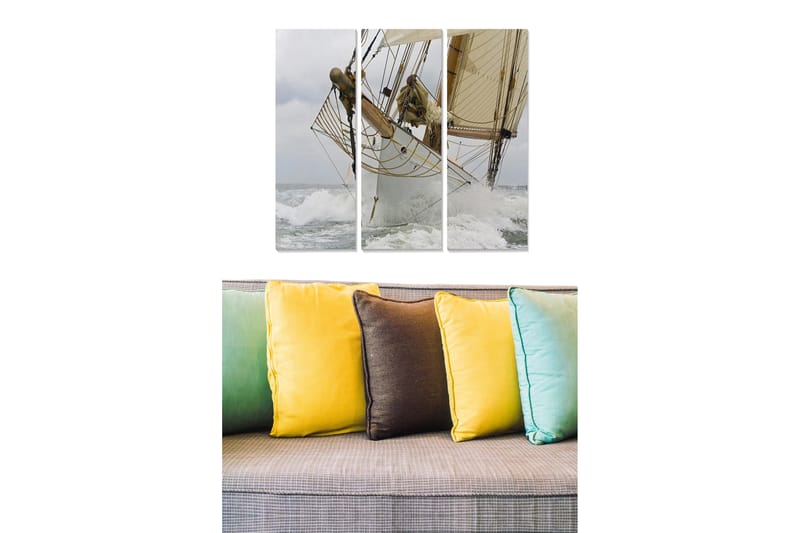 Canvastaulu Nautical 3-pak Monivärinen - 20x50 cm - Sisustustuotteet - Seinäkoristeet