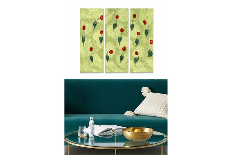 Canvastaulu Nautical 3-pak Monivärinen - 20x50 cm - Sisustustuotteet - Seinäkoristeet
