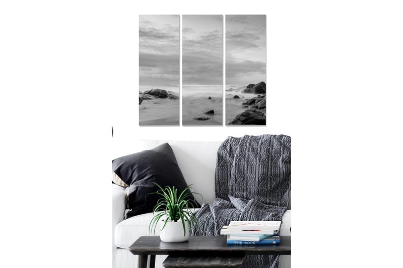 Canvastaulu Nautical 3-pak Monivärinen, 20x50 cm