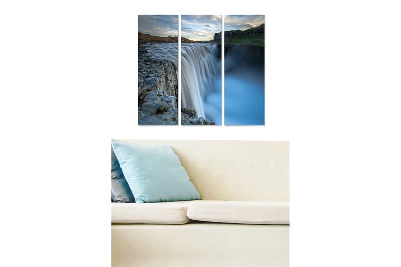 Canvastaulu Nautical 3-pak Monivärinen, 20x50 cm