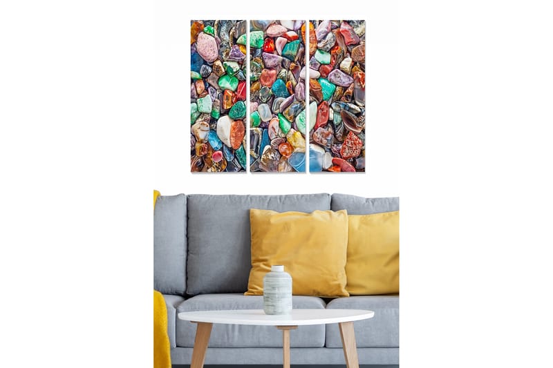 Canvastaulu Nautical 3-pak Monivärinen, 20x50 cm