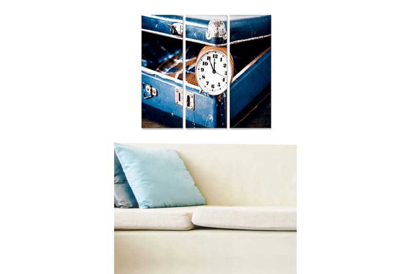 Canvastaulu Nostalgic 3-pak Monivärinen, 20x50 cm