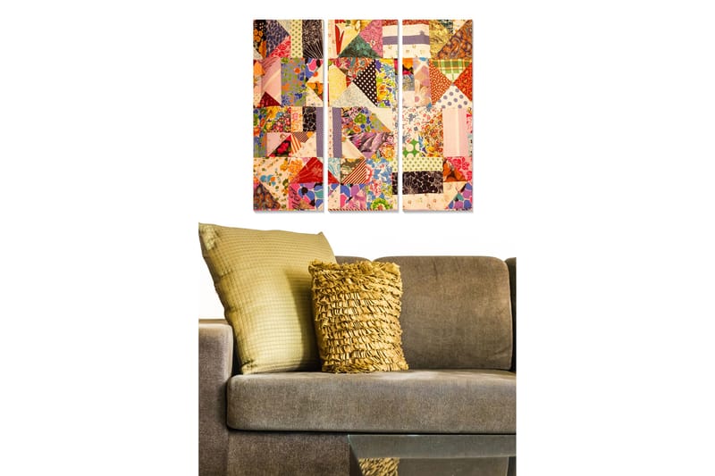 Canvastaulu Oriental 3-pak Monivärinen - 20x50 cm - Sisustustuotteet - Seinäkoristeet