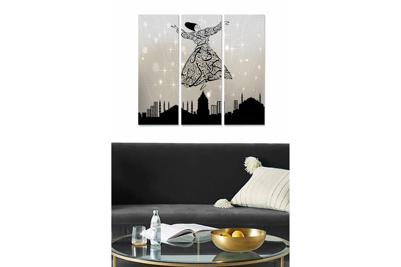 Canvastaulu Religion 3-pak Monivärinen - 20x50 cm - Sisustustuotteet - Seinäkoristeet