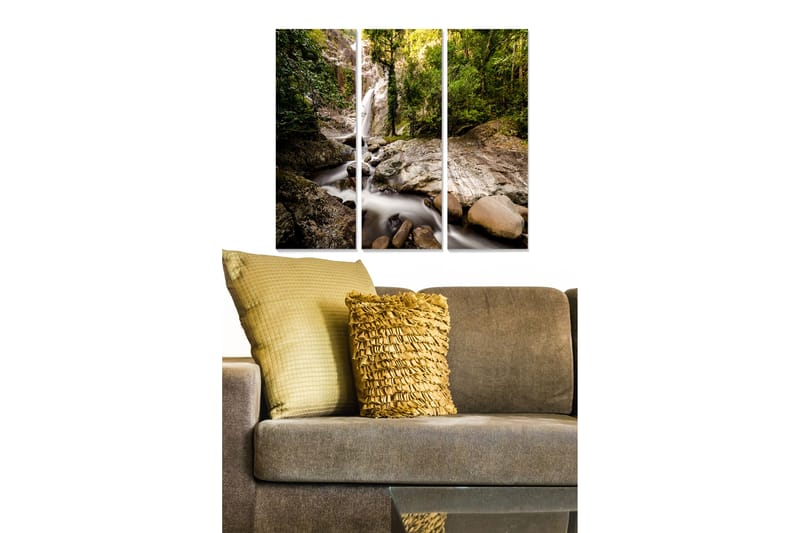 Canvastaulu Scenic 3-pak Monivärinen - 20x50 cm - Sisustustuotteet - Seinäkoristeet