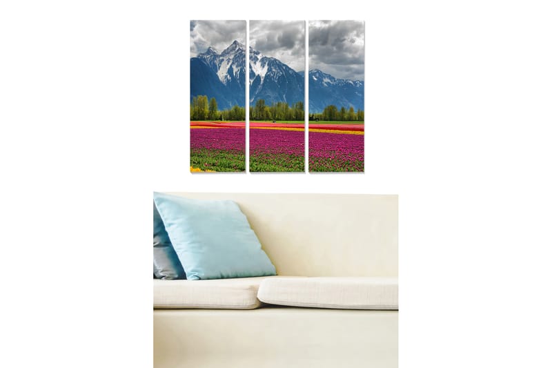 Canvastaulu Scenic 3-pak Monivärinen - 20x50 cm - Sisustustuotteet - Seinäkoristeet