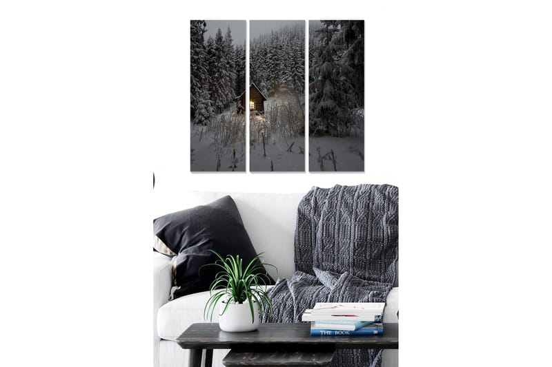 Canvastaulu Scenic 3-pak Monivärinen - 20x50 cm - Sisustustuotteet - Seinäkoristeet