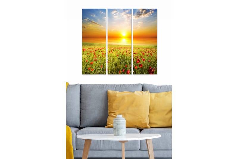 Canvastaulu Scenic 3-pak Monivärinen - 20x50 cm - Sisustustuotteet - Seinäkoristeet