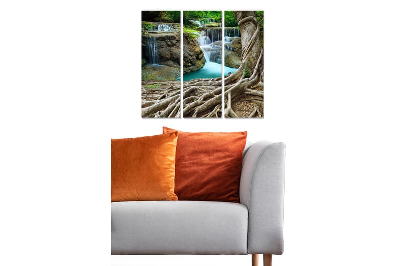 Canvastaulu Scenic 3-pak Monivärinen - 20x50 cm - Sisustustuotteet - Seinäkoristeet