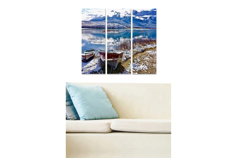 Canvastaulu Scenic 3-pak Monivärinen - 20x50 cm - Sisustustuotteet - Seinäkoristeet