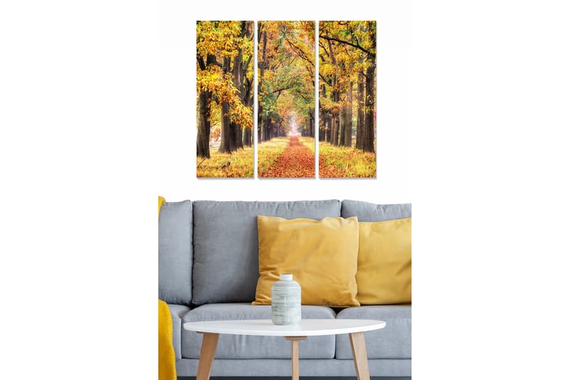 Canvastaulu Scenic 3-pak Monivärinen - 20x50 cm - Sisustustuotteet - Seinäkoristeet