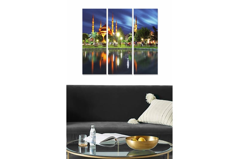 Canvastaulu Scenic 3-pak Monivärinen - 20x50 cm - Sisustustuotteet - Seinäkoristeet