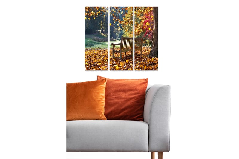 Canvastaulu Scenic 3-pak Monivärinen - 20x50 cm - Sisustustuotteet - Seinäkoristeet