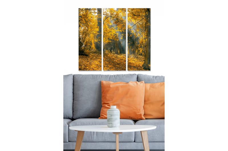 Canvastaulu Scenic 3-pak Monivärinen - 20x50 cm - Sisustustuotteet - Seinäkoristeet