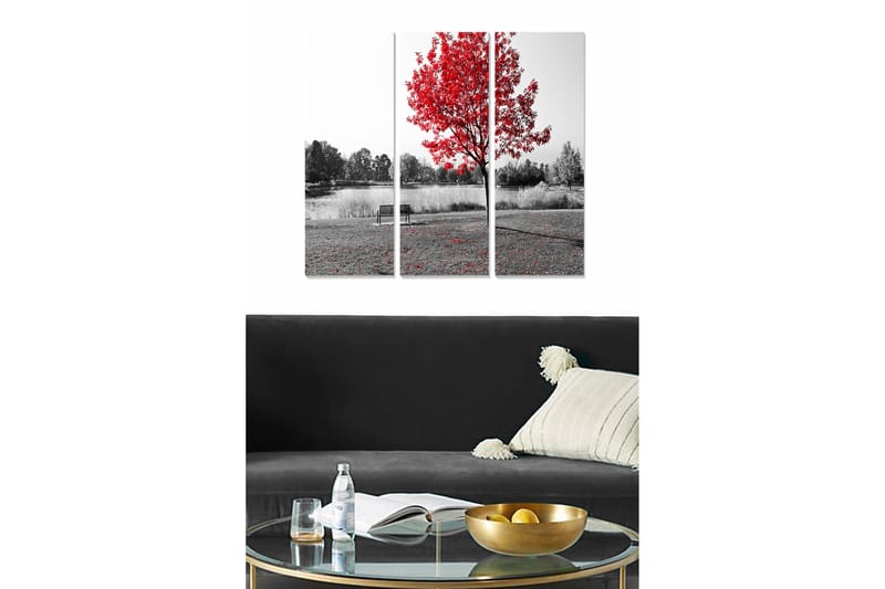 Canvastaulu Scenic 3-pak Monivärinen - 20x50 cm - Sisustustuotteet - Seinäkoristeet