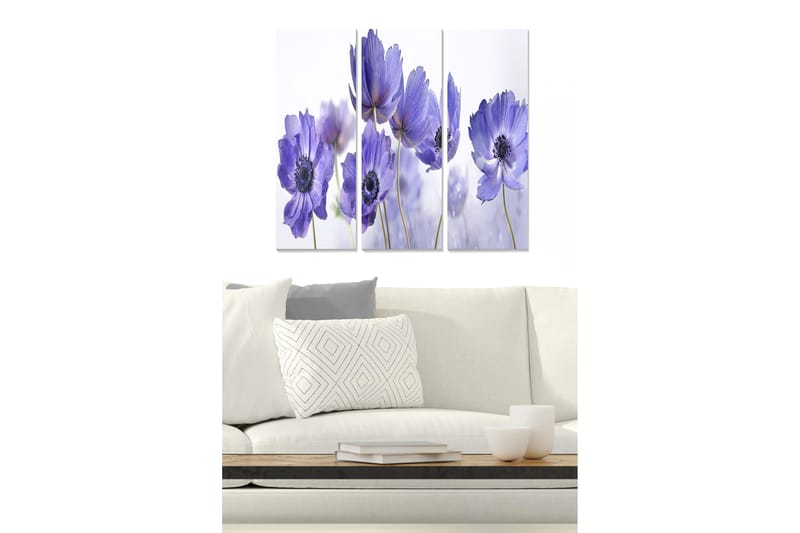 Canvastaulu Scenic 3-pak Monivärinen, 20x50 cm