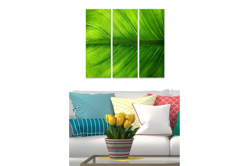 Canvastaulu Scenic 3-pak Monivärinen, 20x50 cm