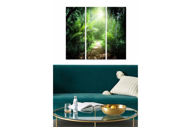 Canvastaulu Scenic 3-pak Monivärinen, 20x50 cm