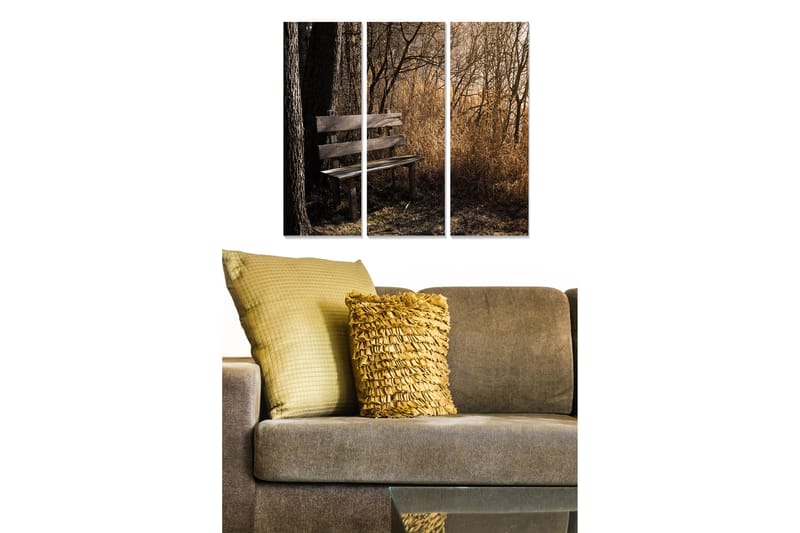 Canvastaulu Scenic 3-pak Monivärinen, 20x50 cm