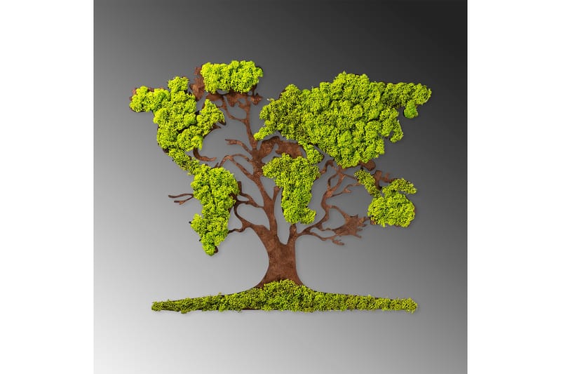 Canvastaulu Tree 2 - Vihreä/Ruskea - Sisustustuotteet - Seinäkoristeet
