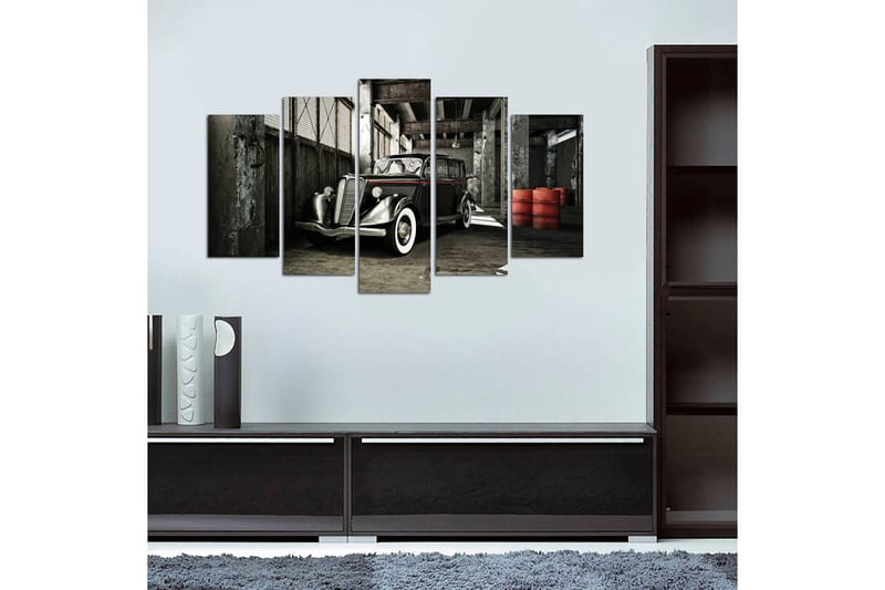 Canvastaulu Vehicles 5-pak Monivärinen - 20x60 cm - Sisustustuotteet - Seinäkoristeet