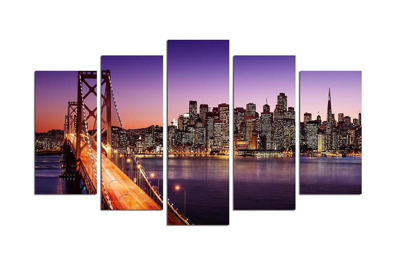 Canvastaulu VP Italy 5-pak Monivärinen, 20x60 cm