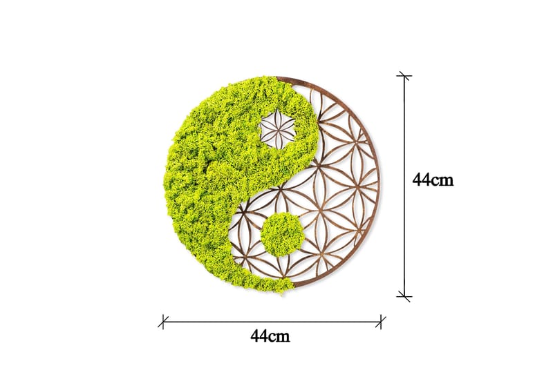 Canvastaulu Yin Yang - 44x44 cm - Sisustustuotteet - Seinäkoristeet