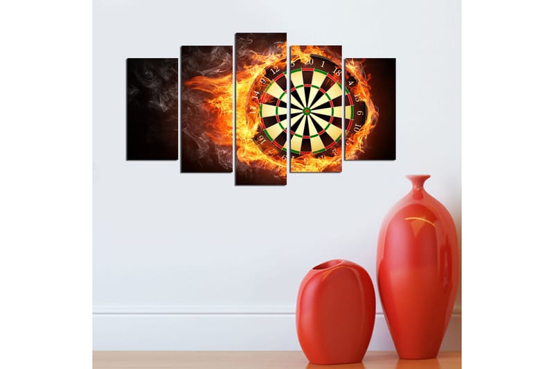 Canvastaulu Young 5-pak Monivärinen - 20x60 cm - Sisustustuotteet - Seinäkoristeet