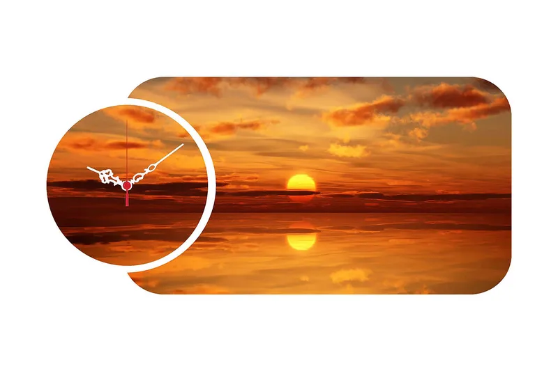 Decoratiivinen MDF-Kello (2 osaa) 68x32, undefined