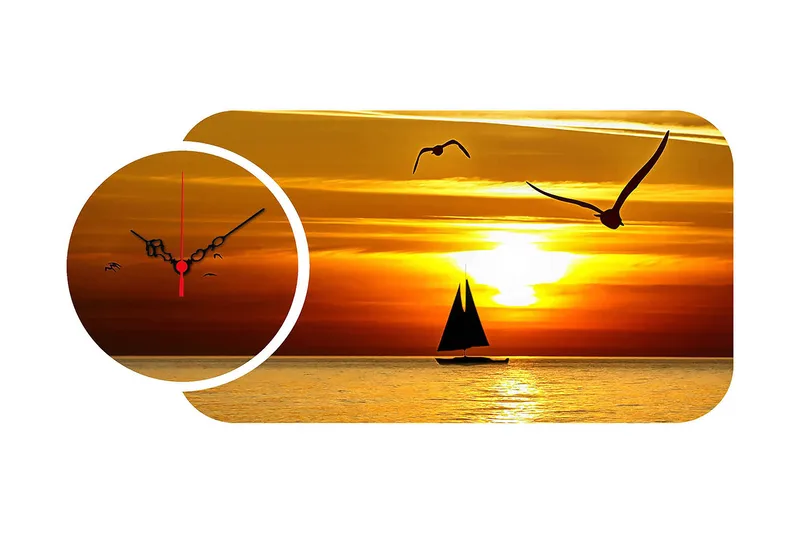 Decoratiivinen MDF-Kello (2 osaa) 68x32, undefined