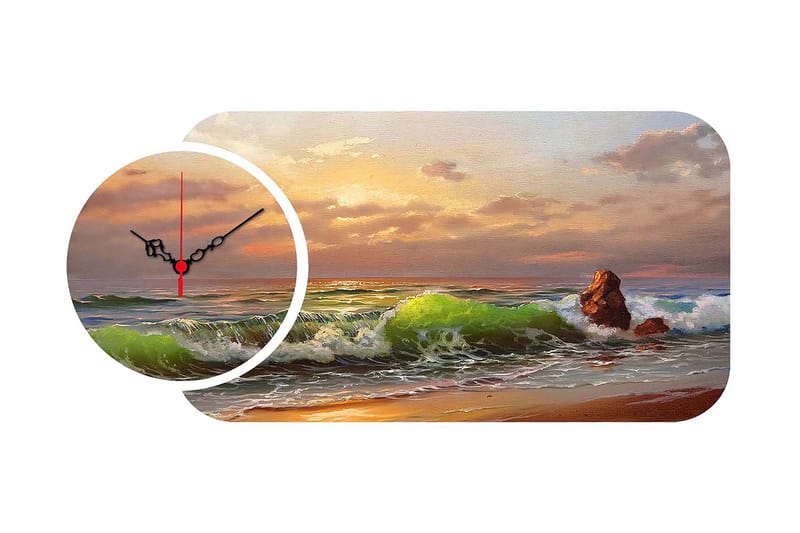 Decoratiivinen MDF-Kello (2 osaa) 68x32, undefined